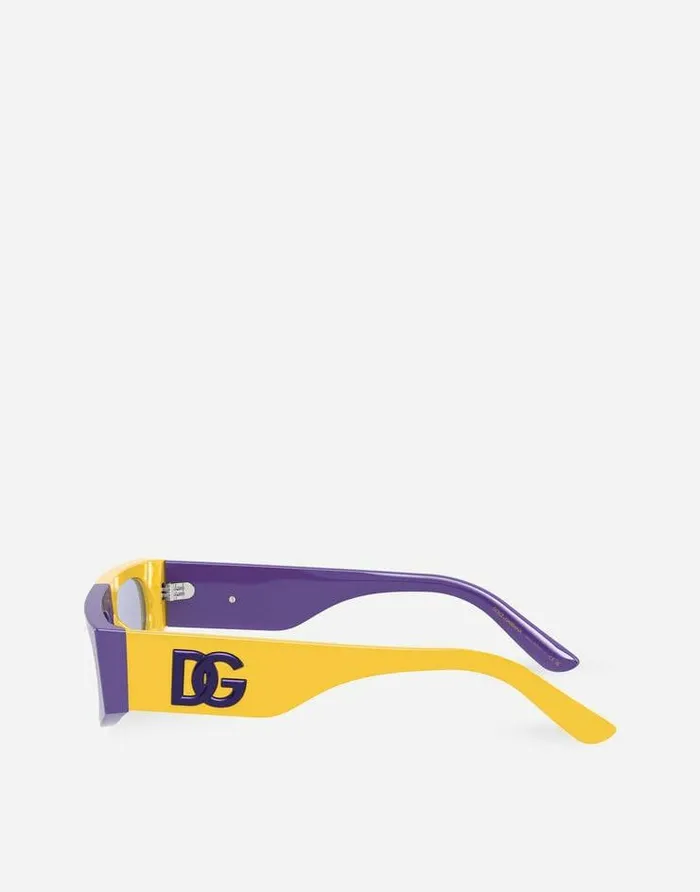 Dolce and Gabbana Accessories Children Sport Sunglasses Yellow Violet Dolce and Gabbana Accessories Children Sport Sunglasses Yellow Violet
