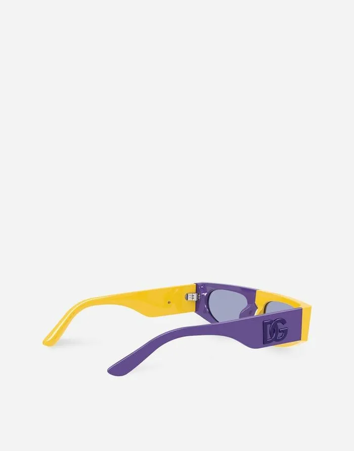 Dolce and Gabbana Accessories Children Sport Sunglasses Yellow Violet Dolce and Gabbana Accessories Children Sport Sunglasses Yellow Violet