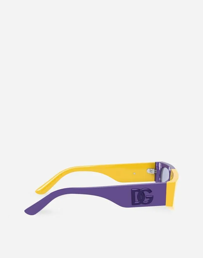 Dolce and Gabbana Accessories Children Sport Sunglasses Yellow Violet Dolce and Gabbana Accessories Children Sport Sunglasses Yellow Violet