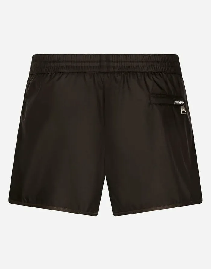 Dolce and Gabbana Beachwear Men Swim Shorts With Contrasting Band Multicolor Dolce and Gabbana Beachwear Men Swim Shorts With Contrasting Band Multicolor