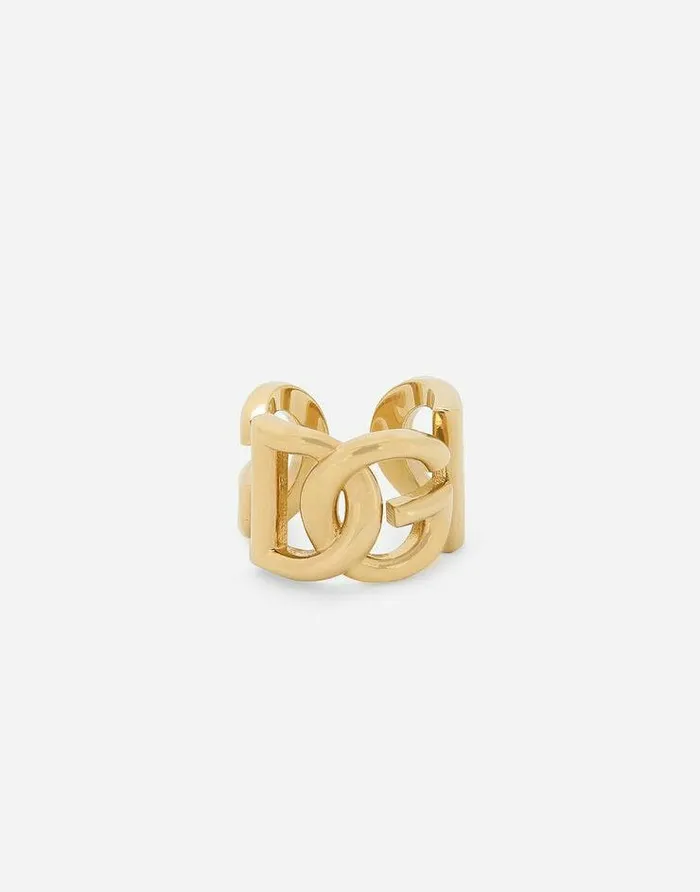 Dolce and Gabbana Bijoux Women DG Logo Ring Gold