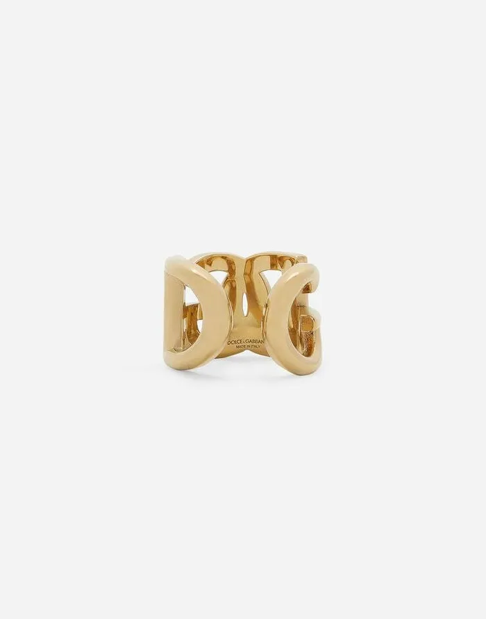 Dolce and Gabbana Bijoux Women DG Logo Ring Gold Dolce and Gabbana Bijoux Women DG Logo Ring Gold