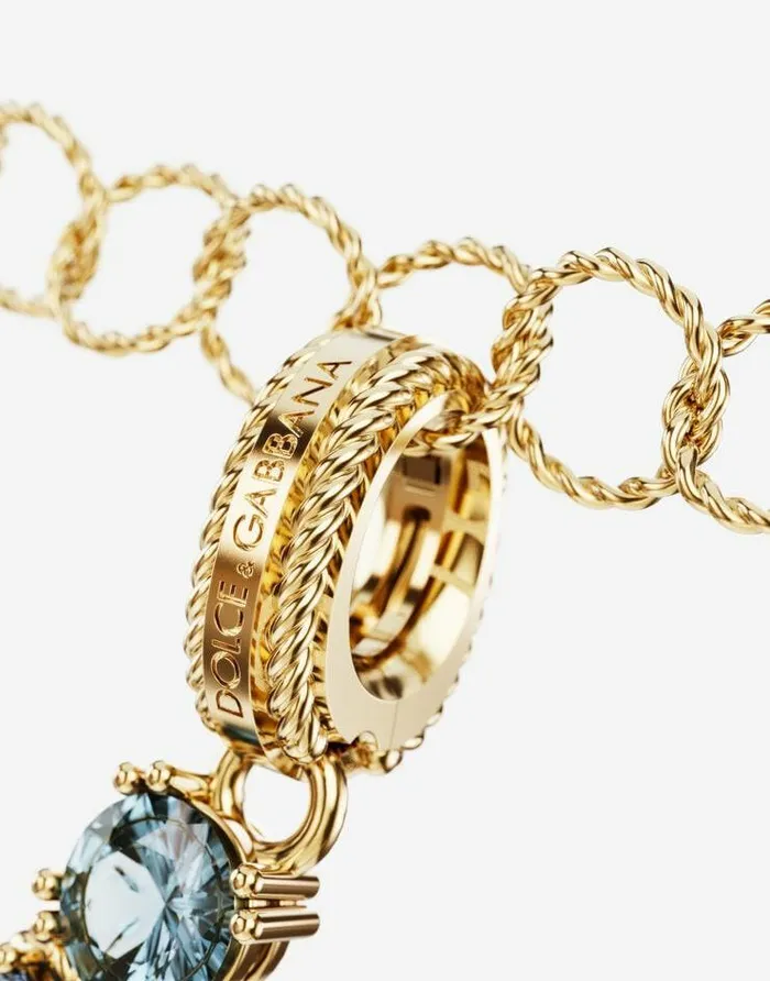 Dolce and Gabbana Charms Women Rainbow Alphabet K 18 Kt Yellow Gold Charm With Multicolor Fine Gems Gold Dolce and Gabbana Charms Women Rainbow Alphabet K 18 Kt Yellow Gold Charm With Multicolor Fine Gems Gold