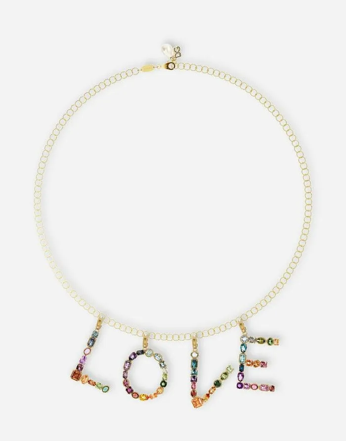 Dolce and Gabbana Charms Women Rainbow Alphabet K 18 Kt Yellow Gold Charm With Multicolor Fine Gems Gold Dolce and Gabbana Charms Women Rainbow Alphabet K 18 Kt Yellow Gold Charm With Multicolor Fine Gems Gold
