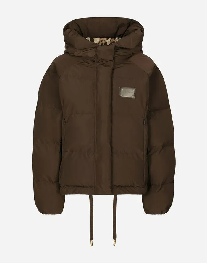 Dolce and Gabbana Coats And Jackets Women Padded Nylon Jacket With Logo Tag Multicolor Dolce and Gabbana Coats And Jackets Women Padded Nylon Jacket With Logo Tag Multicolor