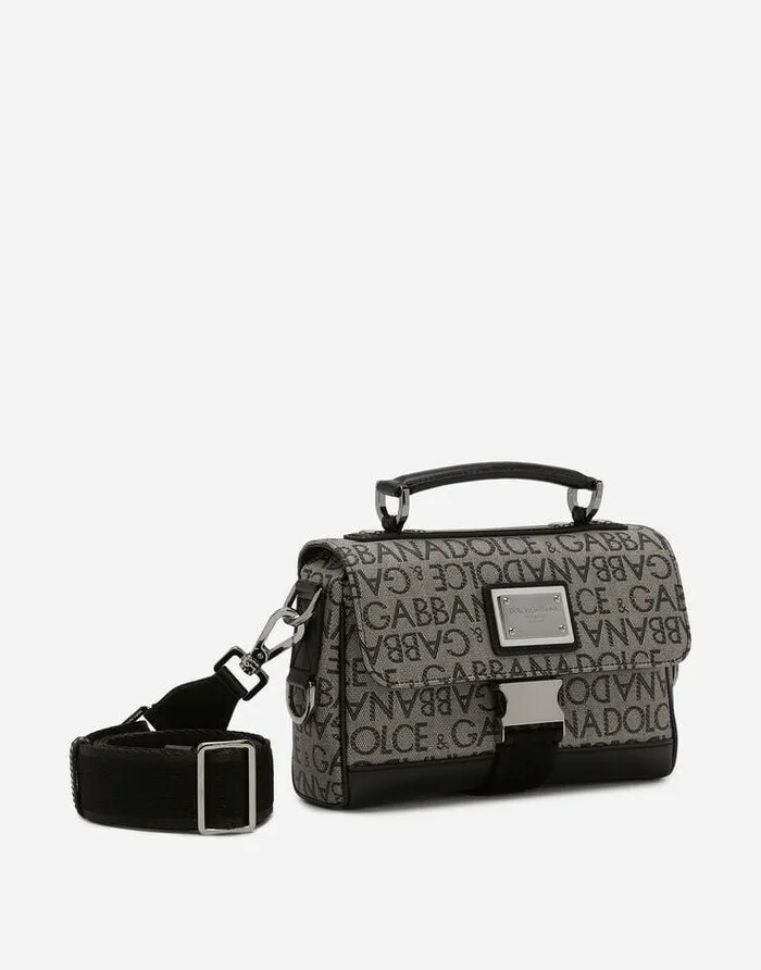 Dolce and Gabbana Crossbody Bags Men Jacquard Crossbody Bag Multicolor Dolce and Gabbana Crossbody Bags Men Jacquard Crossbody Bag Multicolor