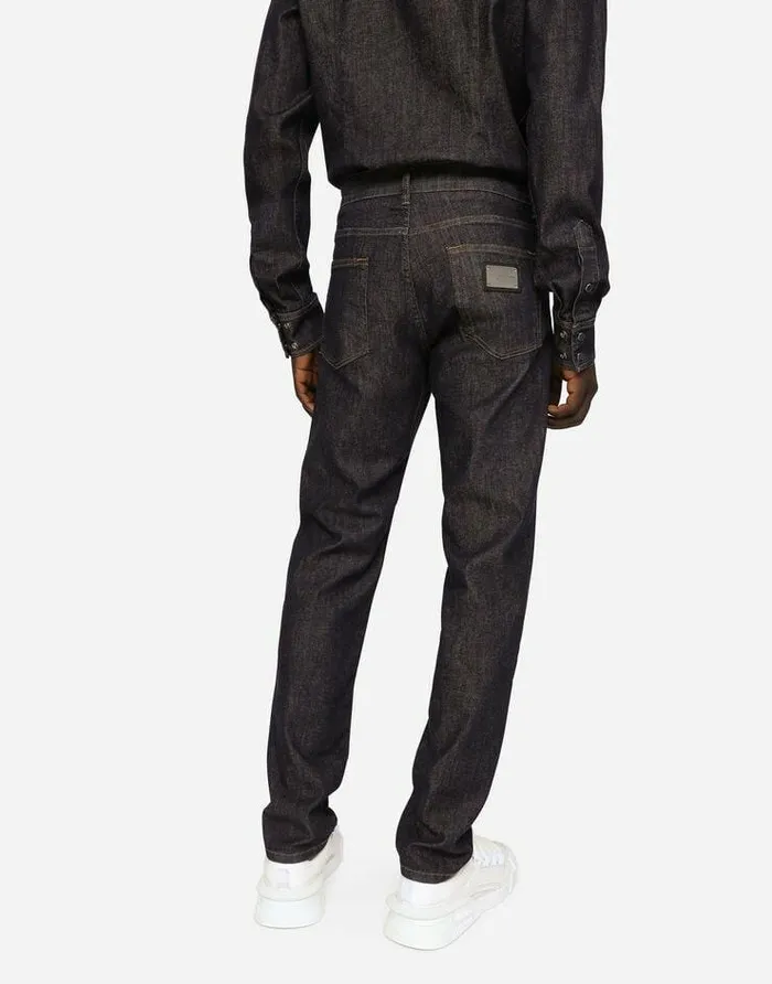 Dolce and Gabbana Denim Men Blue Slimfit Stretch Jeans Multicolor Dolce and Gabbana Denim Men Blue Slimfit Stretch Jeans Multicolor
