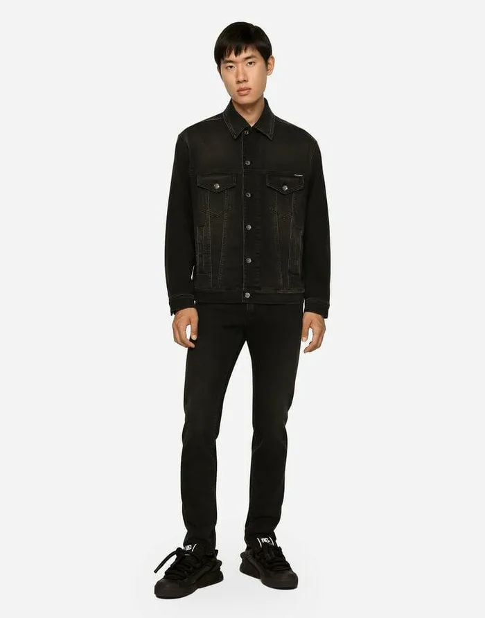 Dolce and Gabbana Denim Men Gray Wash Slimfit Stretch Jeans Multicolor Dolce and Gabbana Denim Men Gray Wash Slimfit Stretch Jeans Multicolor