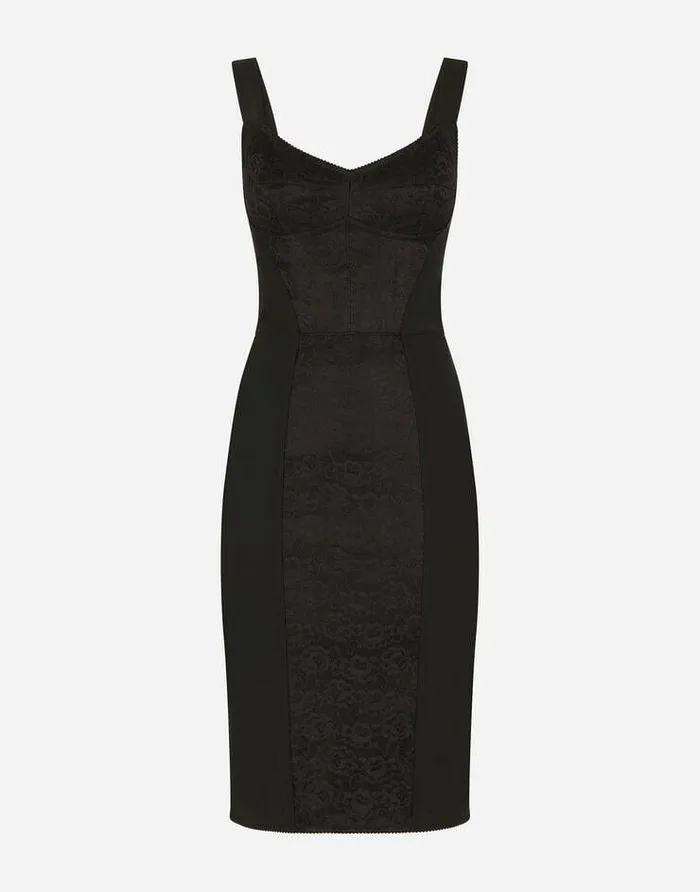 Dolce and Gabbana Dresses Women Corsetstyle Midi Dress In Powernet And Lace Black Dolce and Gabbana Dresses Women Corsetstyle Midi Dress In Powernet And Lace Black
