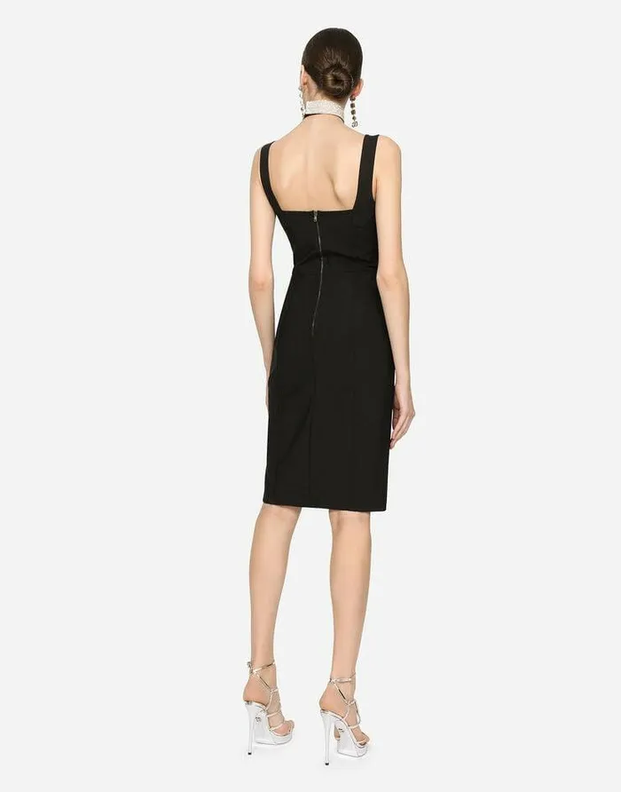 Dolce and Gabbana Dresses Women Corsetstyle Midi Dress In Powernet And Lace Black Dolce and Gabbana Dresses Women Corsetstyle Midi Dress In Powernet And Lace Black