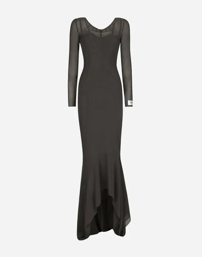 Dolce and Gabbana Dresses Women KIM DOLCEandGABBANA Long Georgette Dress Multicolor Dolce and Gabbana Dresses Women KIM DOLCEandGABBANA Long Georgette Dress Multicolor