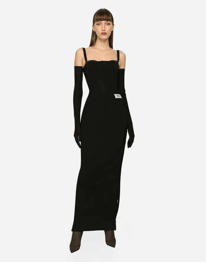 Dolce and Gabbana Dresses Women KIM DOLCEandGABBANA Long Stretch Technical Jersey Dress Black Dolce and Gabbana Dresses Women KIM DOLCEandGABBANA Long Stretch Technical Jersey Dress Black