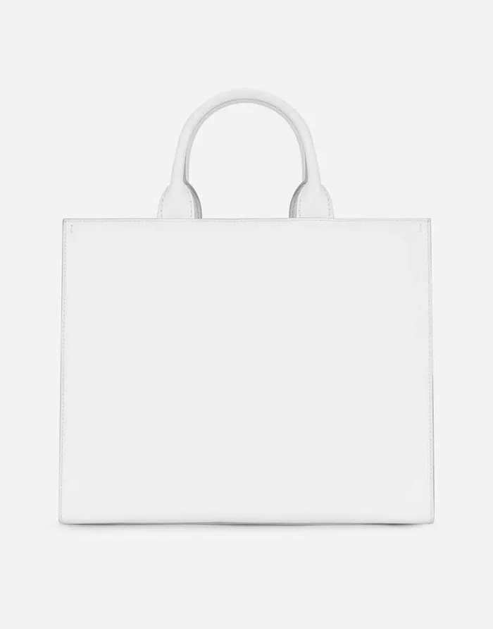 Dolce and Gabbana Handbags Women Medium Calfskin DG Daily Shopper White Dolce and Gabbana Handbags Women Medium Calfskin DG Daily Shopper White