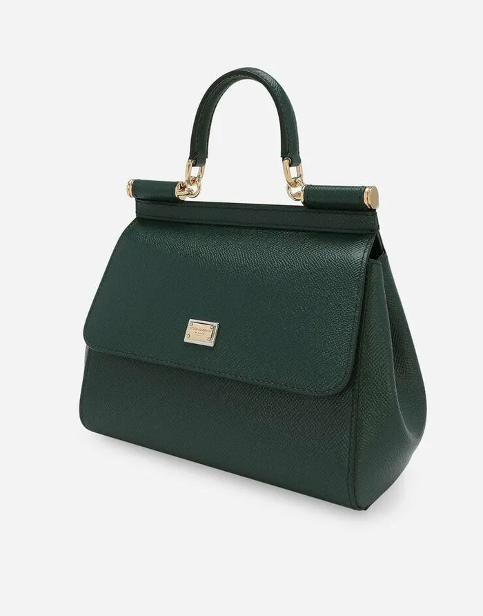 Dolce and Gabbana Handbags Women Medium Sicily Handbag Green Dolce and Gabbana Handbags Women Medium Sicily Handbag Green