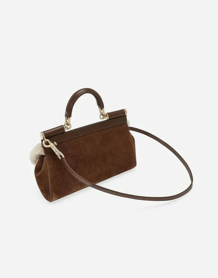 Dolce and Gabbana Handbags Women Small Sicily Handbag Brown Dolce and Gabbana Handbags Women Small Sicily Handbag Brown