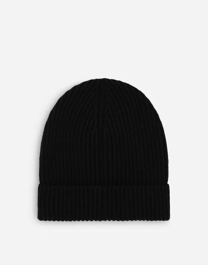 Dolce and Gabbana Hats And Gloves Women Wool And Cashmere Hat Black Dolce and Gabbana Hats And Gloves Women Wool And Cashmere Hat Black