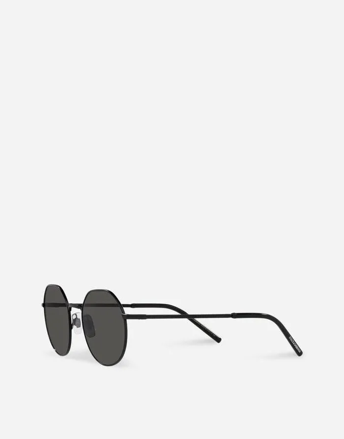 Dolce and Gabbana Icons Men Gros Grain Sunglasses Black Matte Dolce and Gabbana Icons Men Gros Grain Sunglasses Black Matte