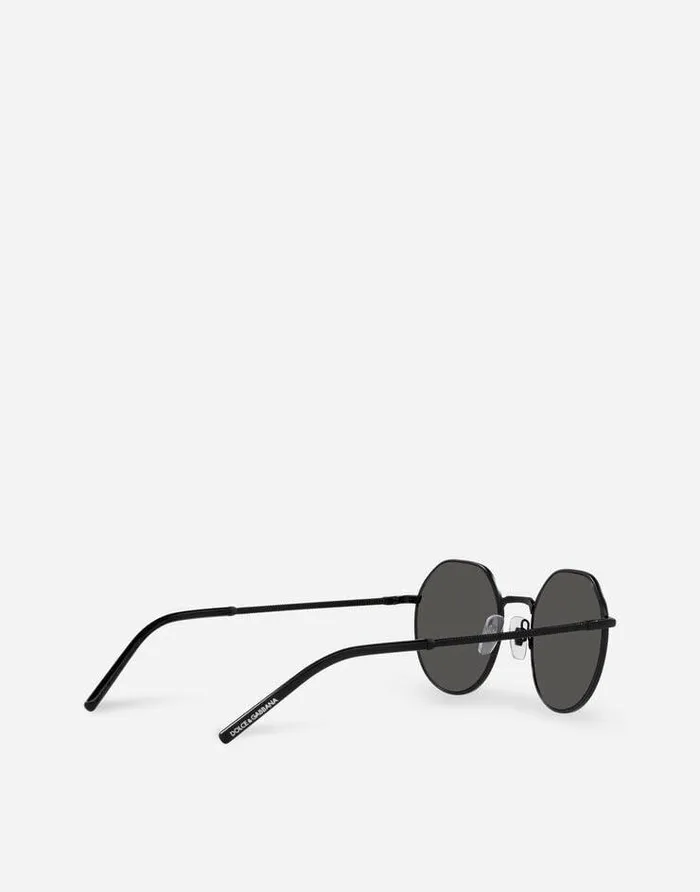 Dolce and Gabbana Icons Men Gros Grain Sunglasses Black Matte Dolce and Gabbana Icons Men Gros Grain Sunglasses Black Matte