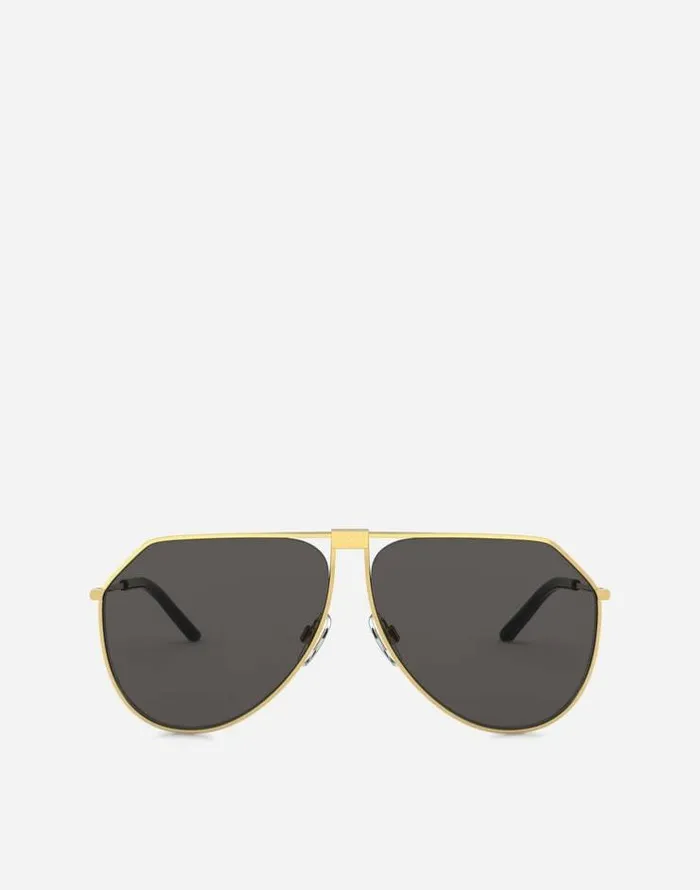Dolce and Gabbana Icons Men Slim Sunglasses Gold