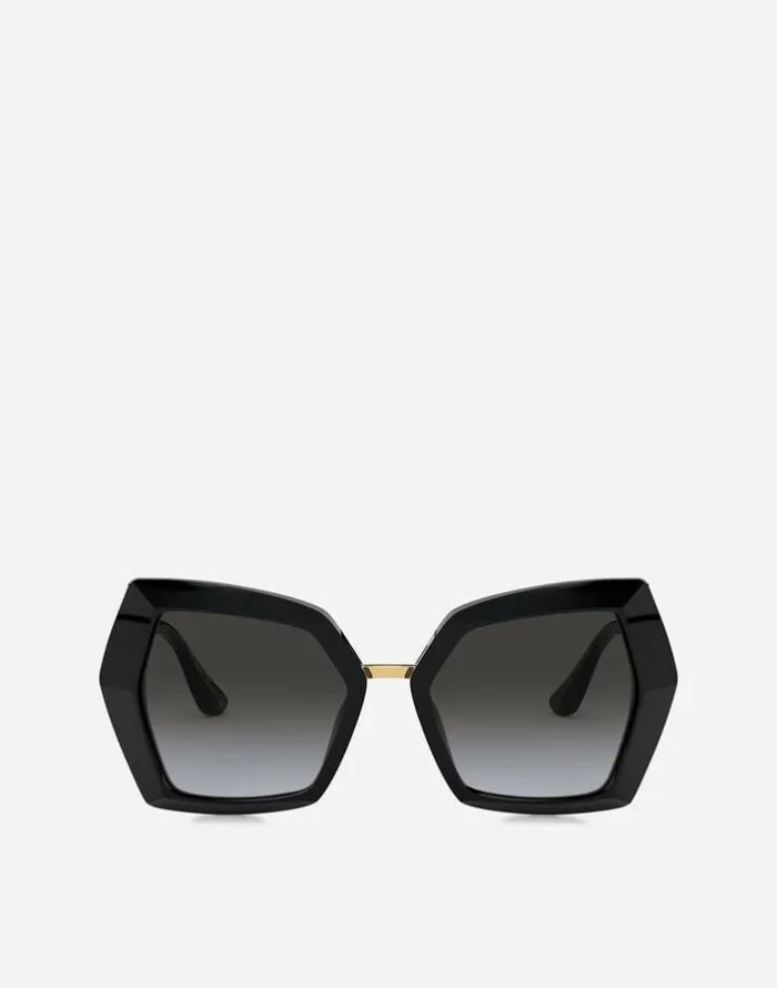 Dolce and Gabbana Icons Women DG Monogram Sunglasses Black