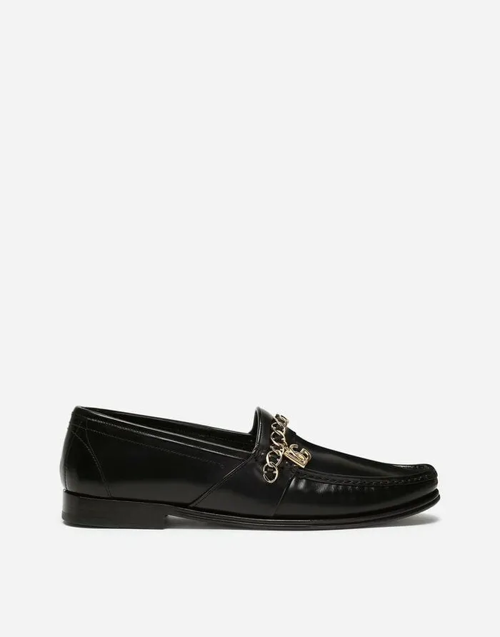 Dolce and Gabbana Loafers And Moccasins Men Calfskin Nappa Visconti Loafers Black Dolce and Gabbana Loafers And Moccasins Men Calfskin Nappa Visconti Loafers Black