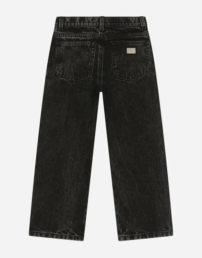 Dolce and Gabbana Mini Me Boy Children 5pocket Jeans With Silk Twill Interior Multicolor Dolce and Gabbana Mini Me Boy Children 5pocket Jeans With Silk Twill Interior Multicolor
