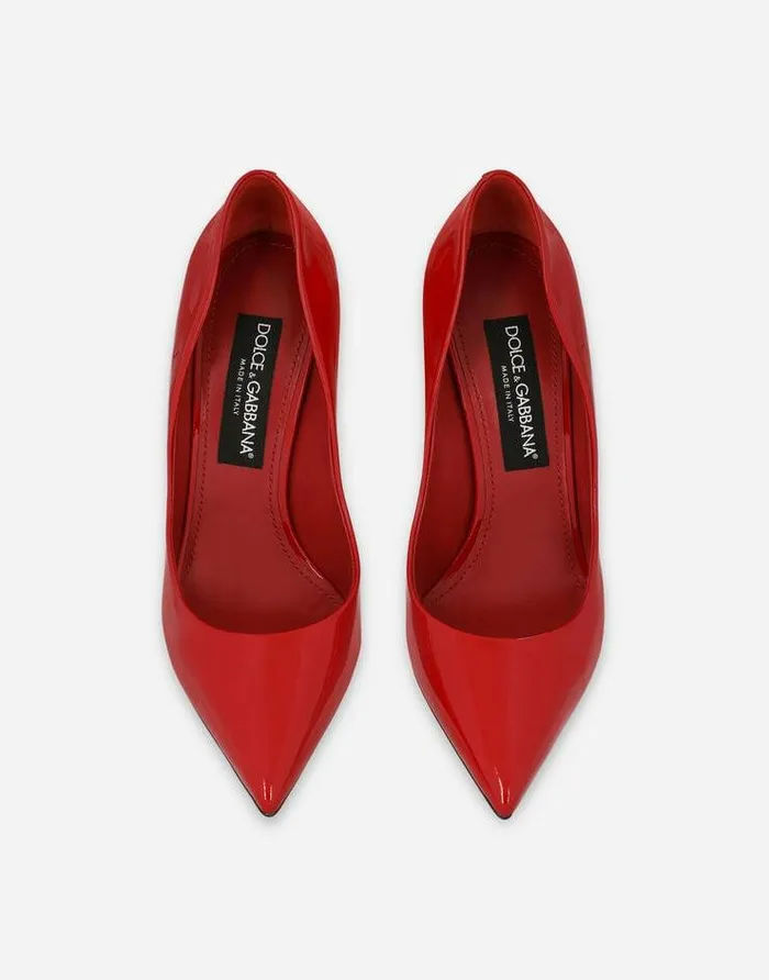 Dolce and Gabbana Pumps And Slingback Women Patent Leather Pumps Red