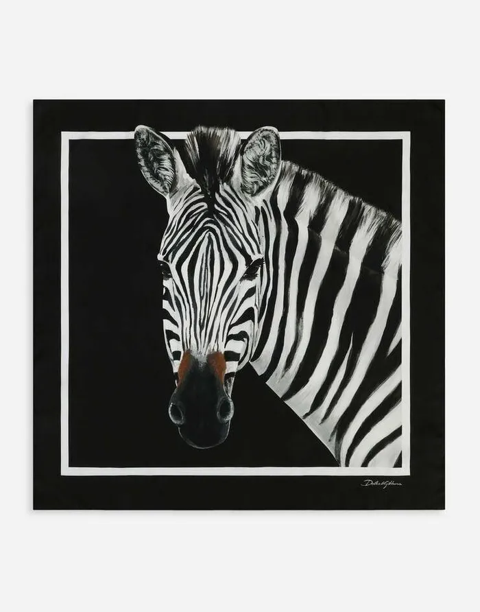 Dolce and Gabbana Scarves And Silks Women Zebraprint Twill Scarf 70 X 70 Multicolor Dolce and Gabbana Scarves And Silks Women Zebraprint Twill Scarf 70 X 70 Multicolor