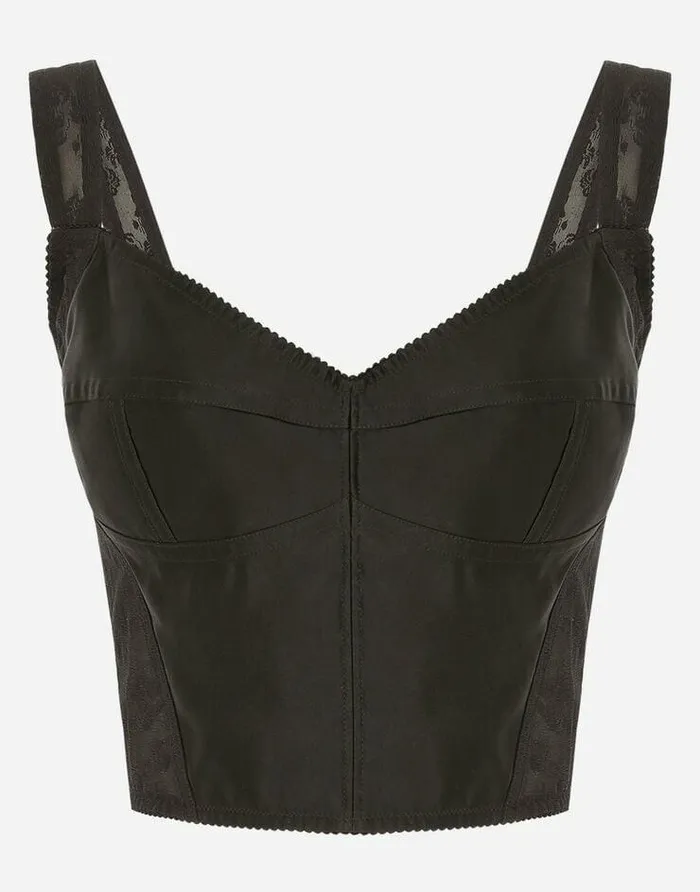 Dolce and Gabbana Shirts And Tops Women Corset Top Black
