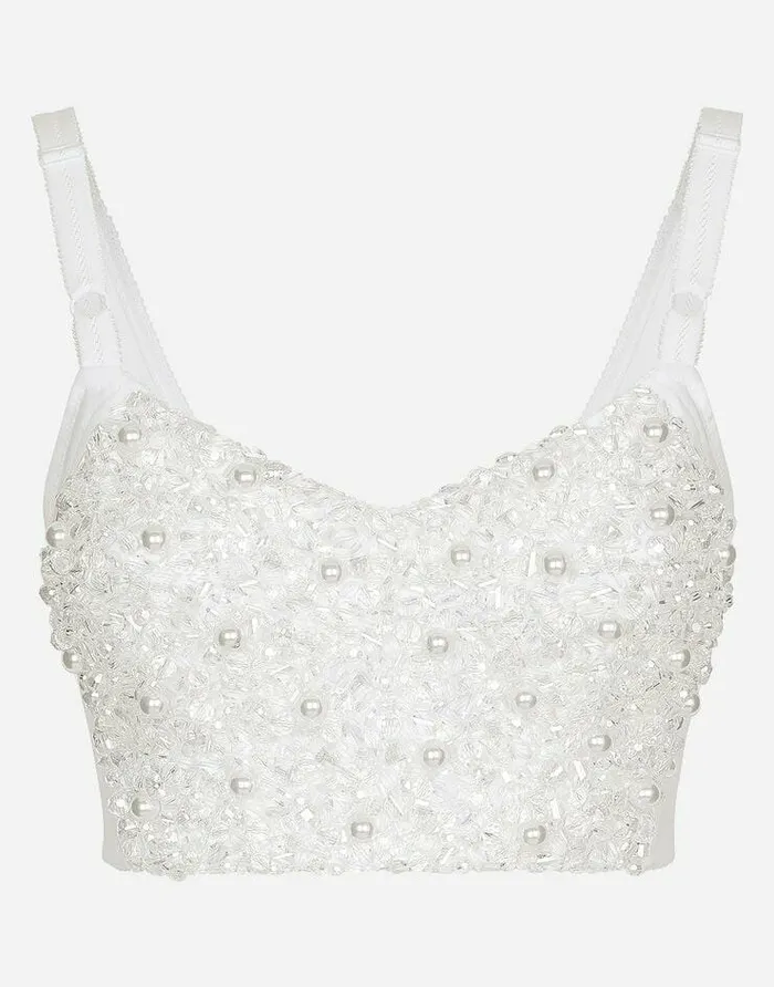 Dolce and Gabbana Shirts And Tops Women KIM DOLCEandGABBANA Corset Top With Beading Multicolor Dolce and Gabbana Shirts And Tops Women KIM DOLCEandGABBANA Corset Top With Beading Multicolor