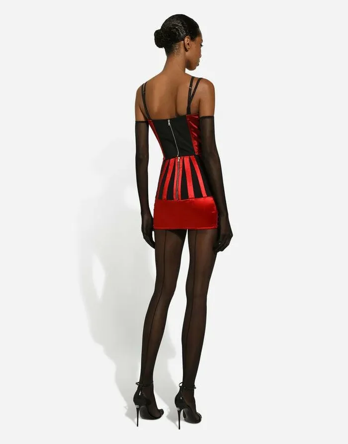 Dolce and Gabbana Shirts And Tops Women Satin Corset Top Red Dolce and Gabbana Shirts And Tops Women Satin Corset Top Red