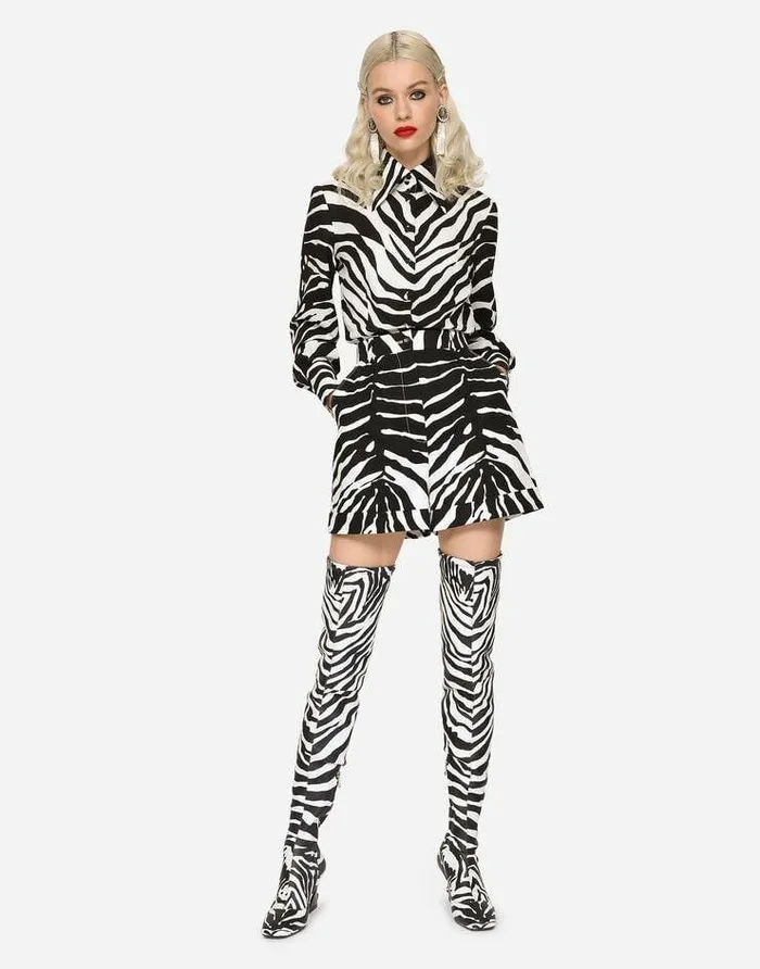 Dolce and Gabbana Shirts And Tops Women Zebraprint Charmeuse Shirt Multicolor Dolce and Gabbana Shirts And Tops Women Zebraprint Charmeuse Shirt Multicolor