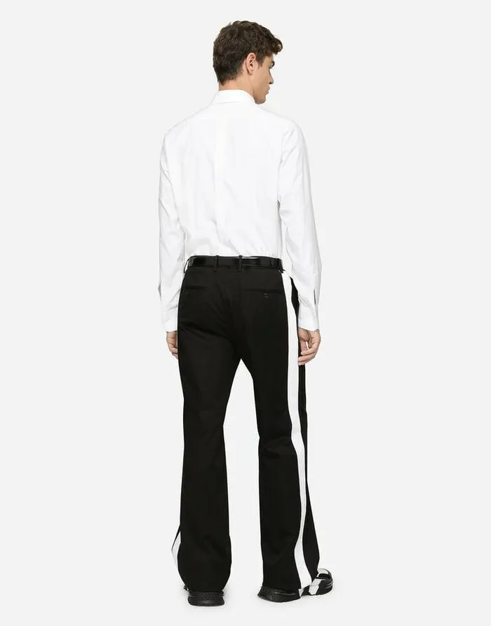Dolce and Gabbana Shirts Men Stretch Cotton Goldfit Shirt White Dolce and Gabbana Shirts Men Stretch Cotton Goldfit Shirt White