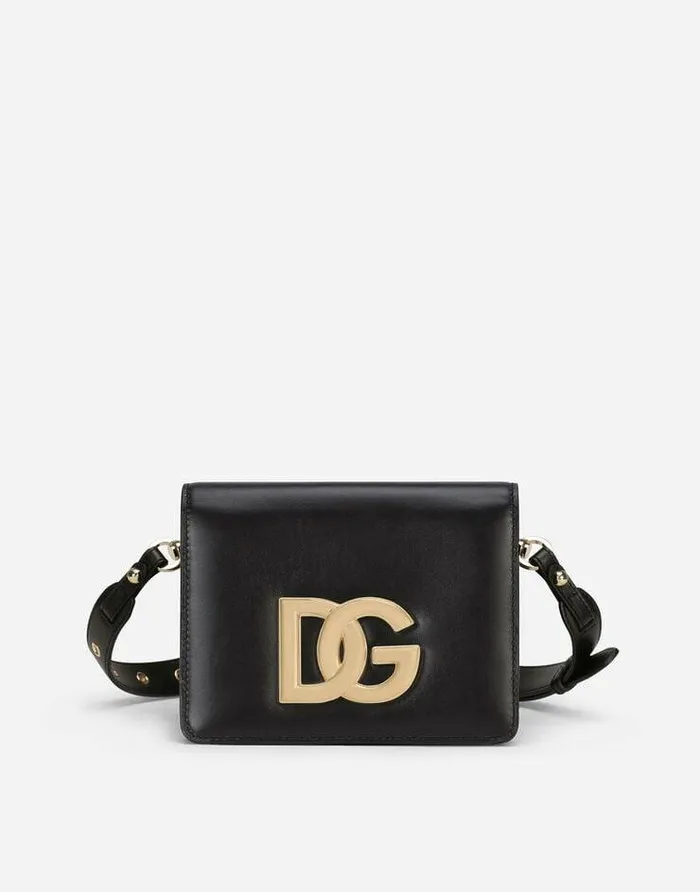 Dolce and Gabbana Shoulder And Crossbody Bags Women Calfskin Crossbody 35 Bag Black Dolce and Gabbana Shoulder And Crossbody Bags Women Calfskin Crossbody 35 Bag Black