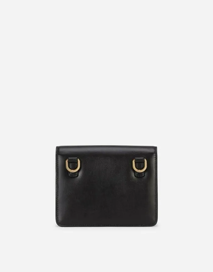 Dolce and Gabbana Shoulder And Crossbody Bags Women Calfskin Crossbody 35 Bag Black