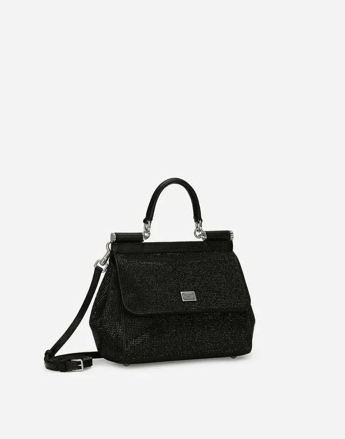 Dolce and Gabbana Shoulder And Crossbody Bags Women Medium Sicily Handbag Black Dolce and Gabbana Shoulder And Crossbody Bags Women Medium Sicily Handbag Black