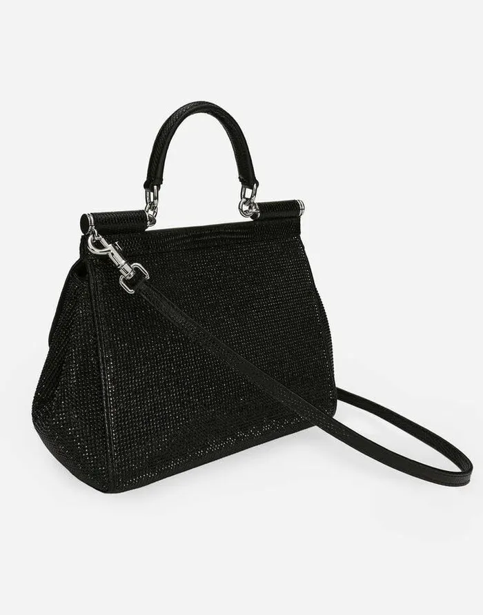 Dolce and Gabbana Shoulder And Crossbody Bags Women Medium Sicily Handbag Black Dolce and Gabbana Shoulder And Crossbody Bags Women Medium Sicily Handbag Black