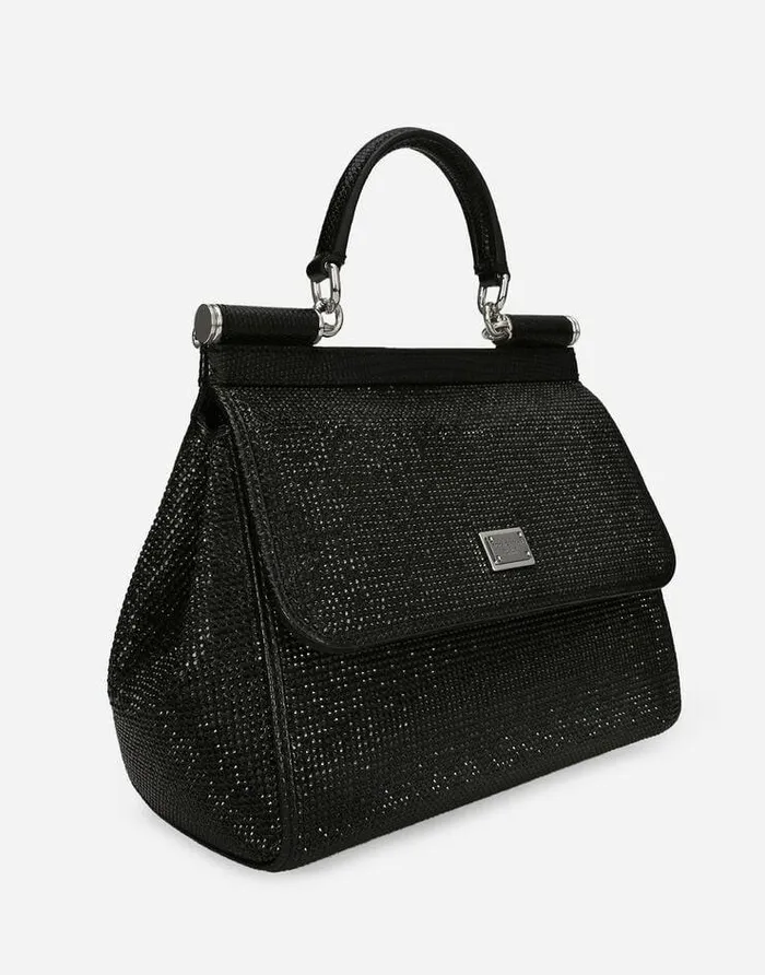 Dolce and Gabbana Shoulder And Crossbody Bags Women Medium Sicily Handbag Black Dolce and Gabbana Shoulder And Crossbody Bags Women Medium Sicily Handbag Black