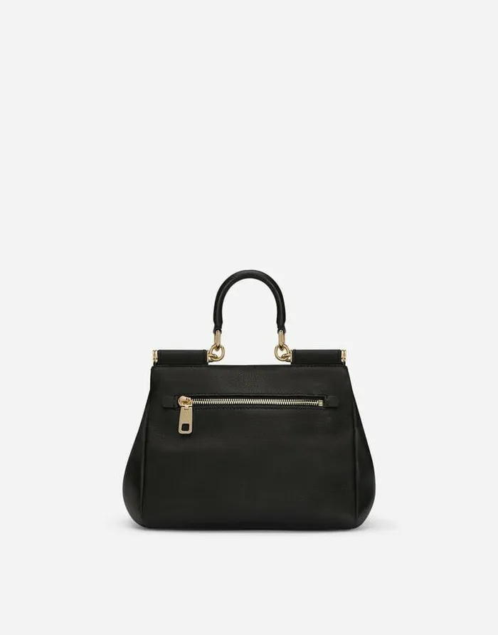 Dolce and Gabbana Shoulder And Crossbody Bags Women Small Calfskin Sicily Soft Bag Black Dolce and Gabbana Shoulder And Crossbody Bags Women Small Calfskin Sicily Soft Bag Black