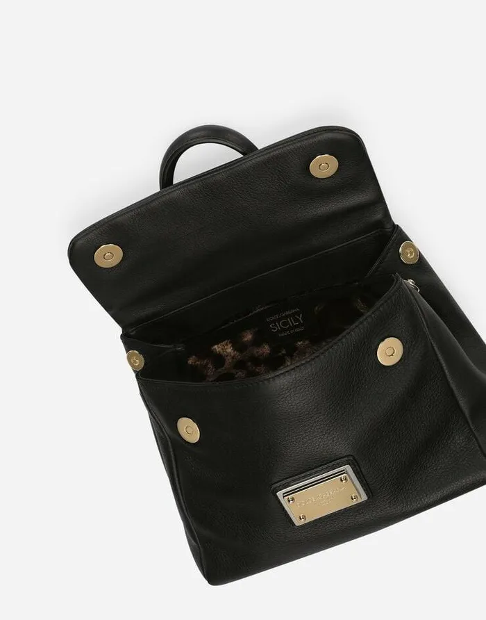 Dolce and Gabbana Shoulder And Crossbody Bags Women Small Calfskin Sicily Soft Bag Black Dolce and Gabbana Shoulder And Crossbody Bags Women Small Calfskin Sicily Soft Bag Black