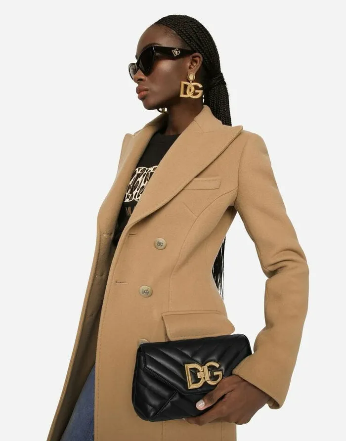 Dolce and Gabbana Shoulder And Crossbody Bags Women Small Lop Bag In Quilted Nappa Leather Black Dolce and Gabbana Shoulder And Crossbody Bags Women Small Lop Bag In Quilted Nappa Leather Black