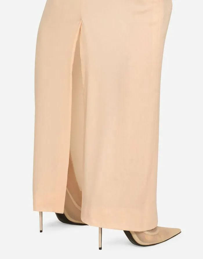 Dolce and Gabbana Skirts Women KIM DOLCEandGABBANA Long Georgette Skirt Beige Dolce and Gabbana Skirts Women KIM DOLCEandGABBANA Long Georgette Skirt Beige