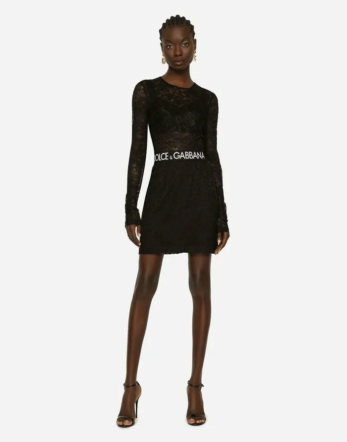 Dolce and Gabbana Skirts Women Lace Miniskirt Black Dolce and Gabbana Skirts Women Lace Miniskirt Black