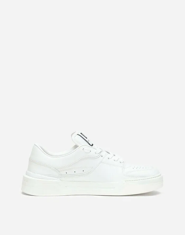 Dolce and Gabbana Sneakers Men Calfskin Nappa New Roma Sneakers White