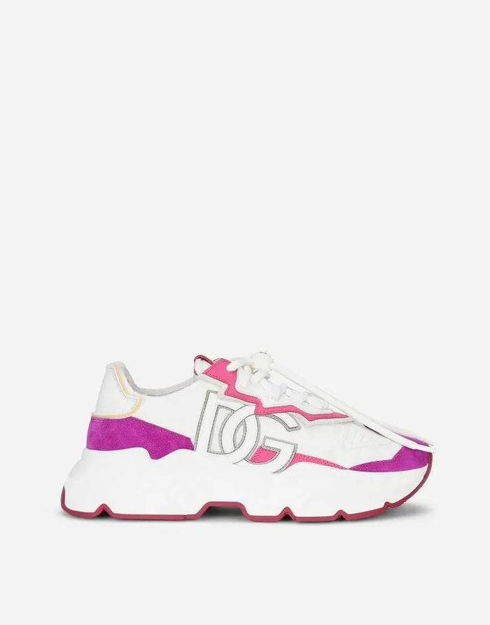 Dolce and Gabbana Sneakers Women Mixedmaterial Daymaster Sneakers Multicolor