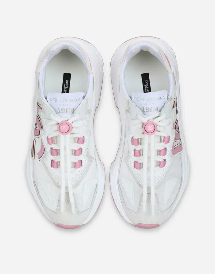 Dolce and Gabbana Sneakers Women Mixedmaterial Daymaster Sneakers With DG Logo Patch Multicolor Dolce and Gabbana Sneakers Women Mixedmaterial Daymaster Sneakers With DG Logo Patch Multicolor
