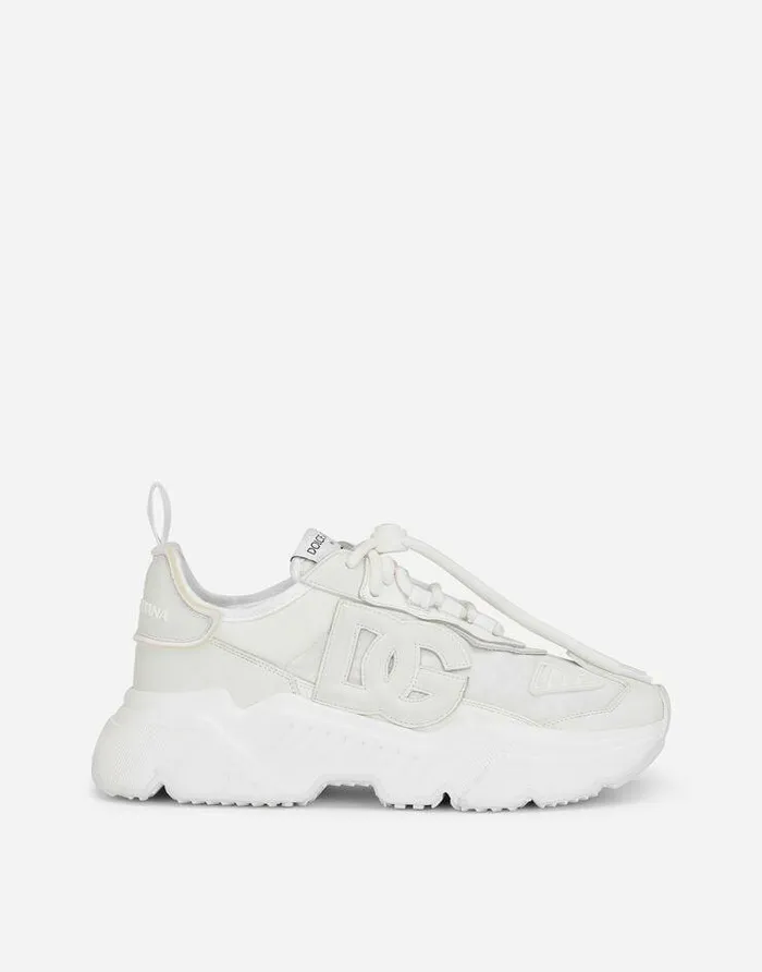Dolce and Gabbana Sneakers Women Mixedmaterials Daymaster Sneakers White