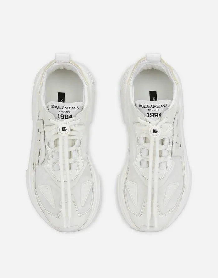 Dolce and Gabbana Sneakers Women Mixedmaterials Daymaster Sneakers White Dolce and Gabbana Sneakers Women Mixedmaterials Daymaster Sneakers White