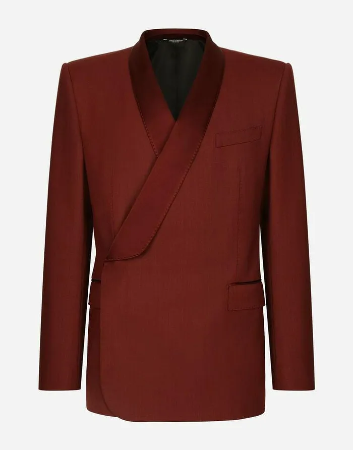 Dolce and Gabbana Suits And Blazers Men Doublebreasted Wool Siciliafit Tuxedo Jacket Bordeaux Dolce and Gabbana Suits And Blazers Men Doublebreasted Wool Siciliafit Tuxedo Jacket Bordeaux
