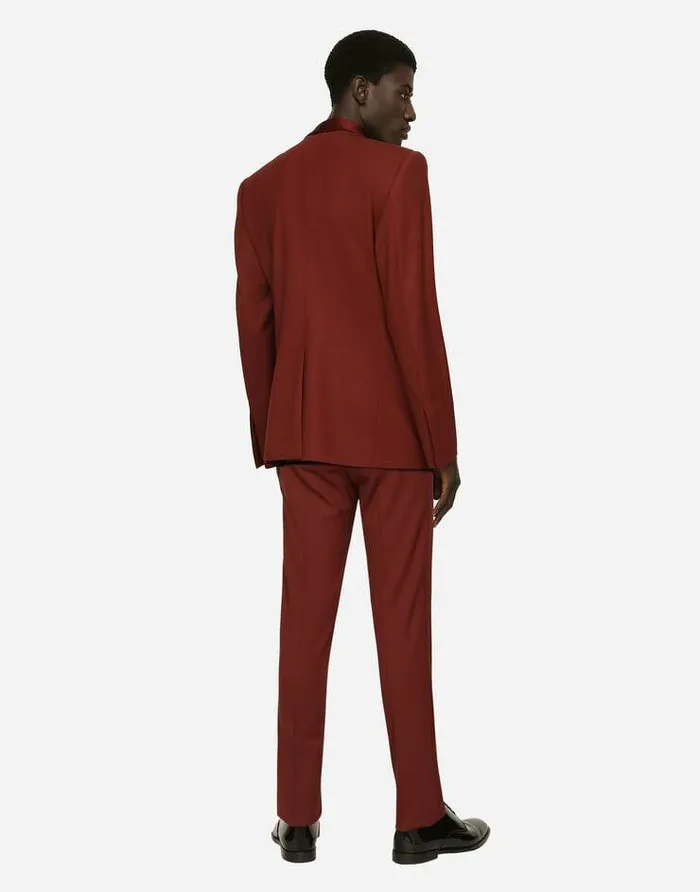 Dolce and Gabbana Suits And Blazers Men Doublebreasted Wool Siciliafit Tuxedo Jacket Bordeaux Dolce and Gabbana Suits And Blazers Men Doublebreasted Wool Siciliafit Tuxedo Jacket Bordeaux